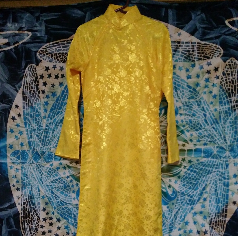Oriental style full length dress